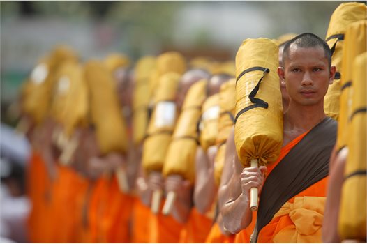 Buddhist monks in Thailand