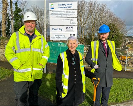 Groundbreaking! Work starts on new affordable homes in Military Road
