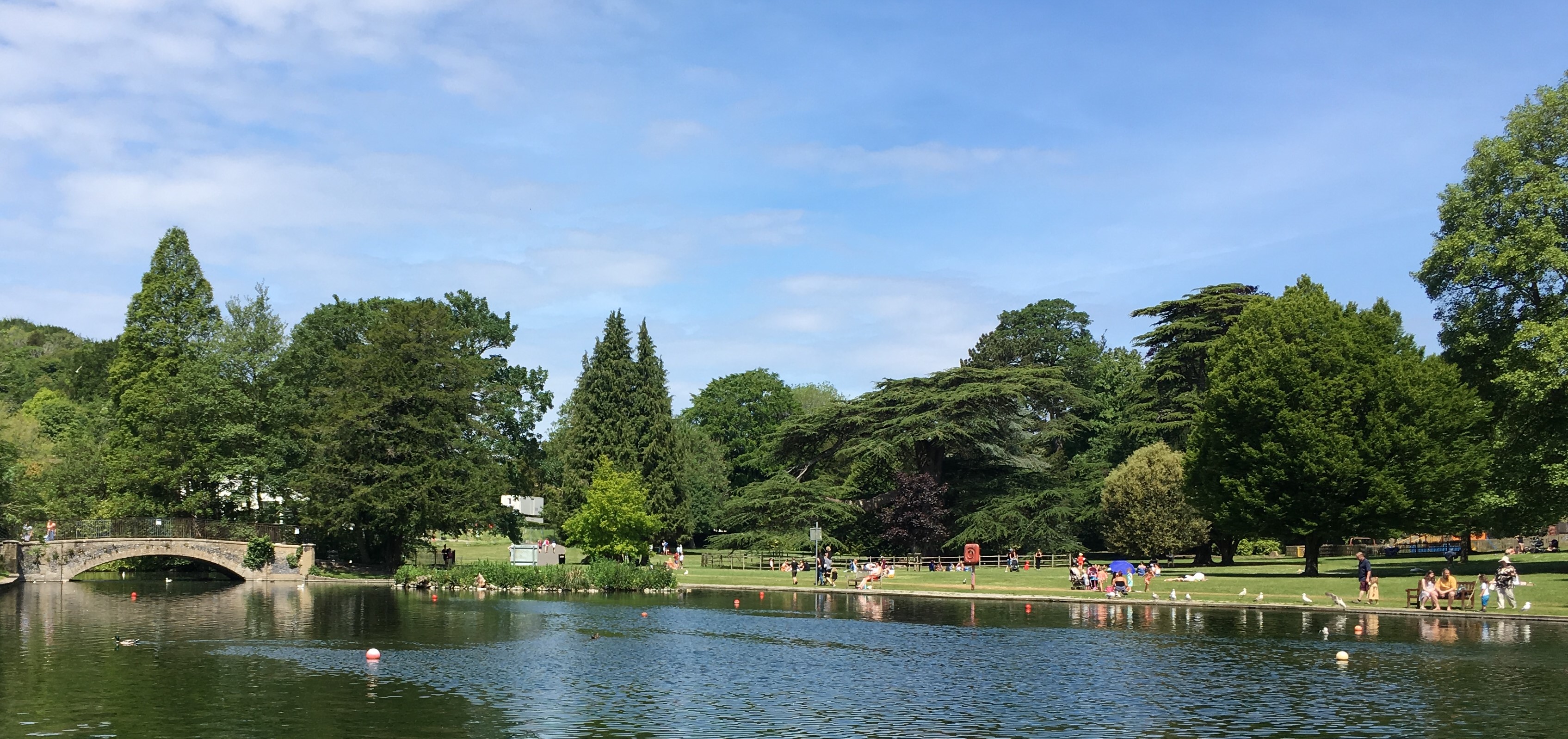 Kearsney Abbey Lake view