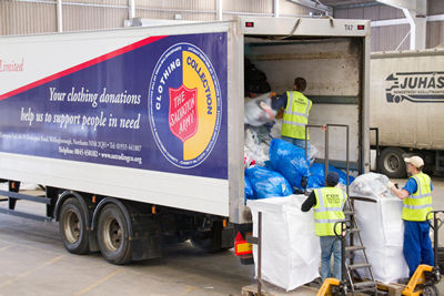 Clothing transport lorry